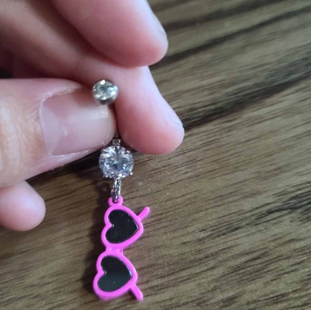 Barbie Vibes bellybutton ring